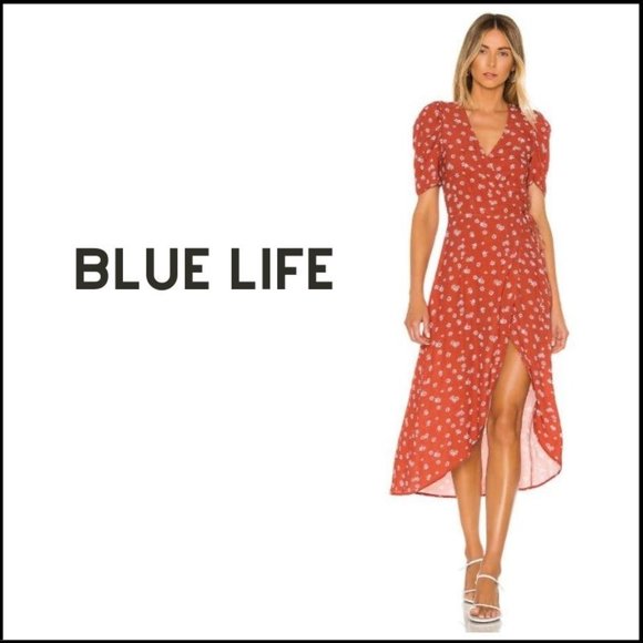 NWT BLUE LIFE Calista Dress in Terracota - Picture 2 of 5